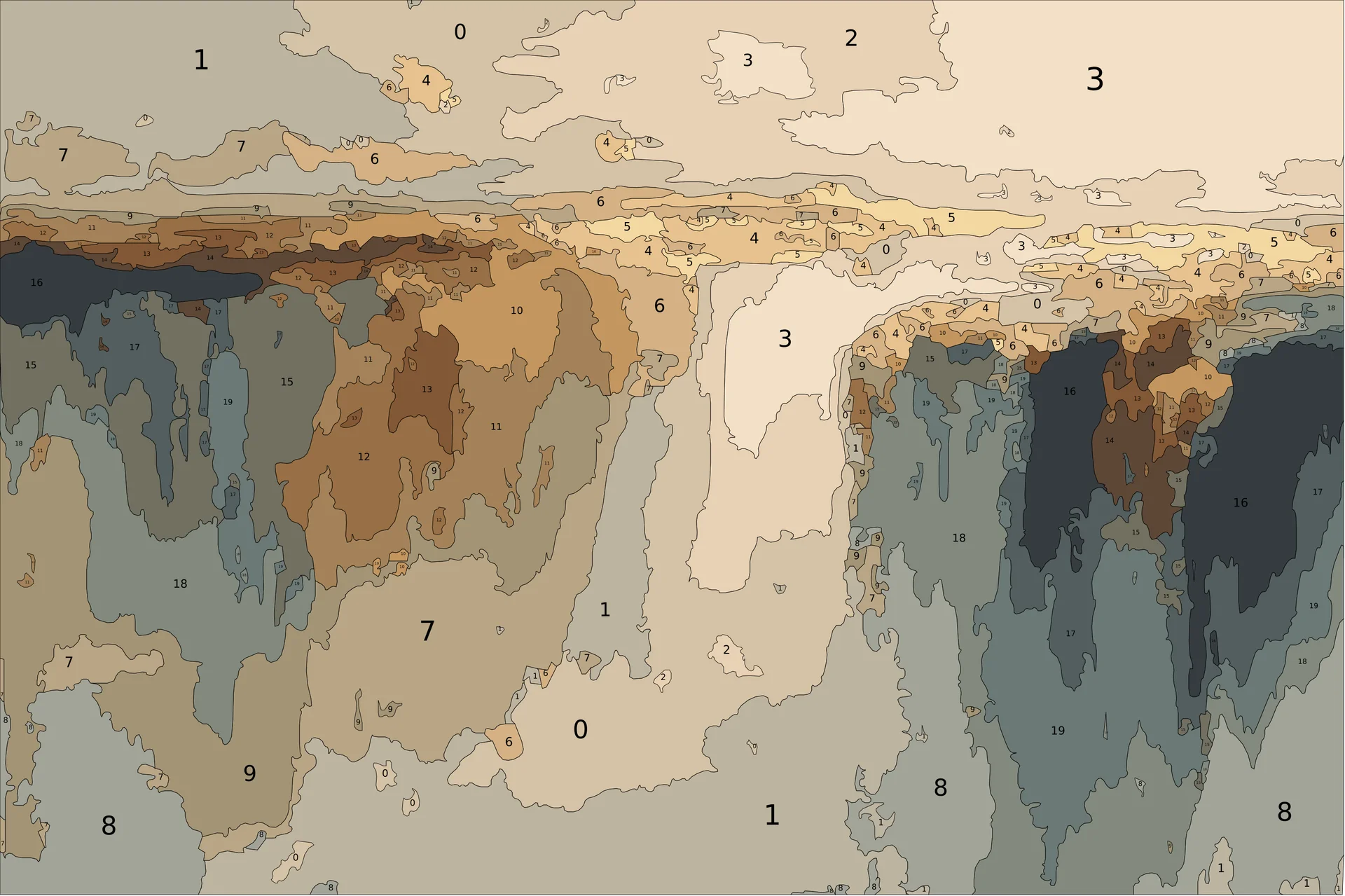 Световой Разлом, вид в интерьере