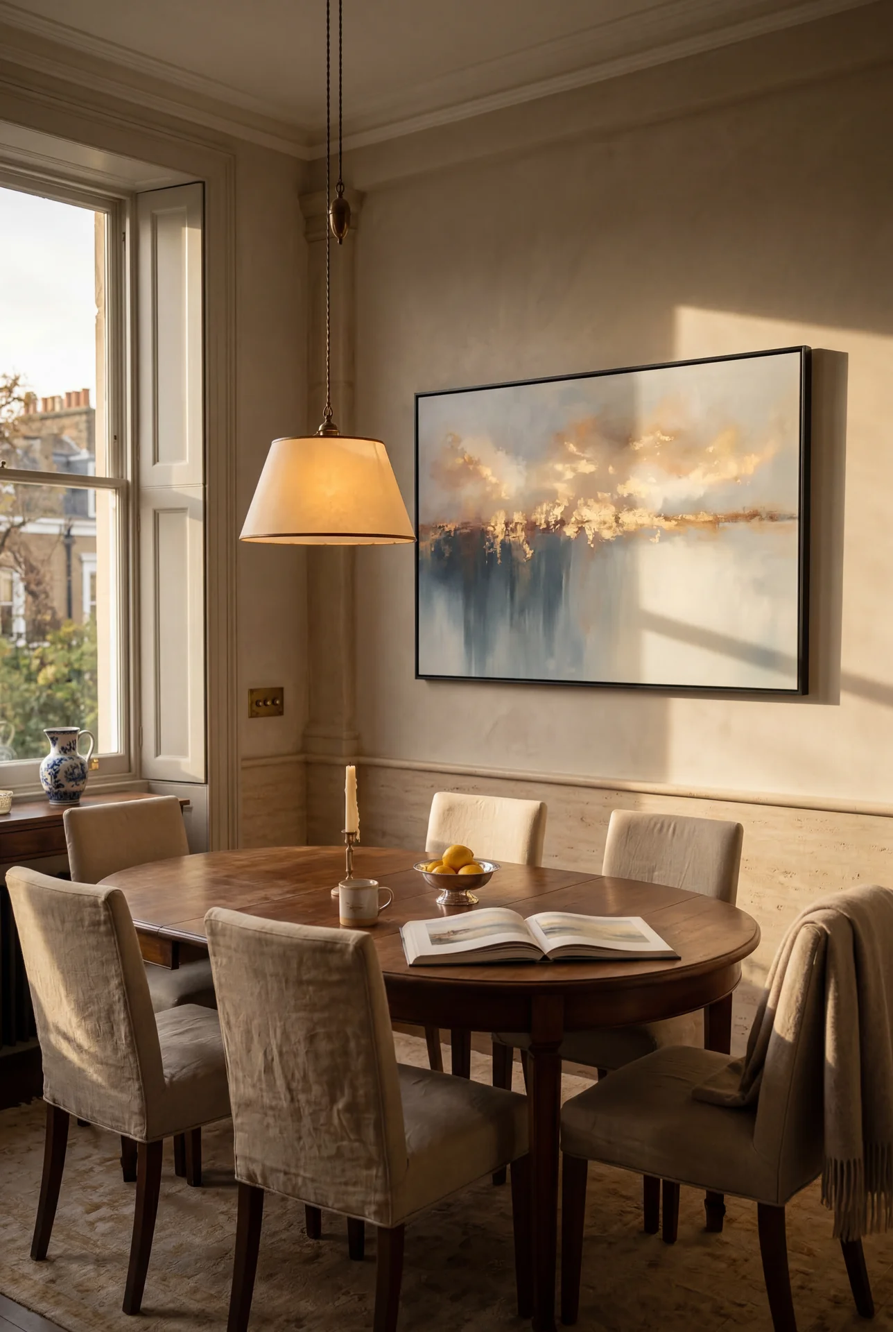 Золото тумана в интерьере