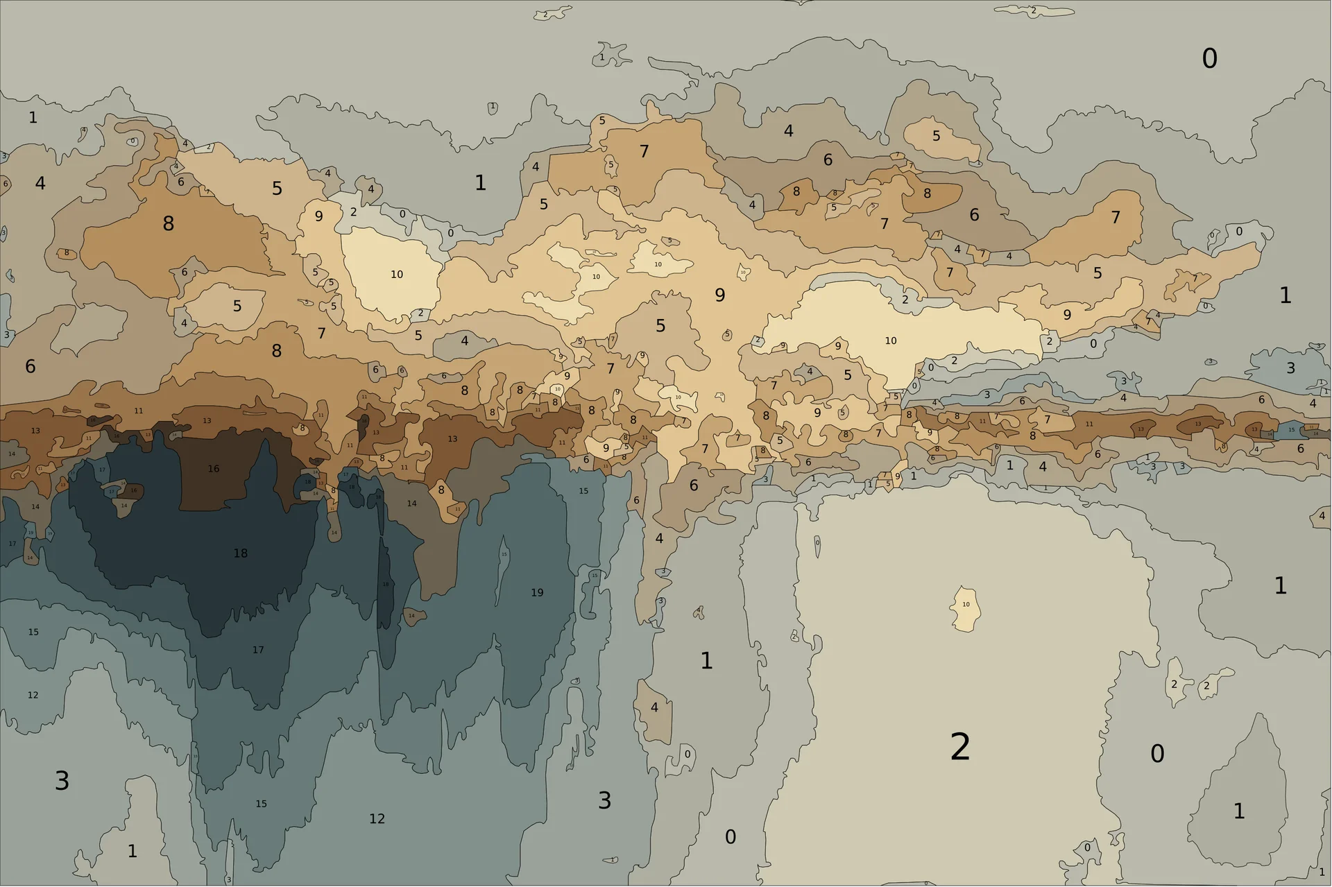 Золото тумана в комнате